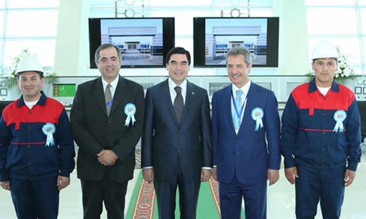 Türkmenistan’da Çalık Enerji’nin İnşa Ettiği Lebap Elektrik Santrali Açıldı
